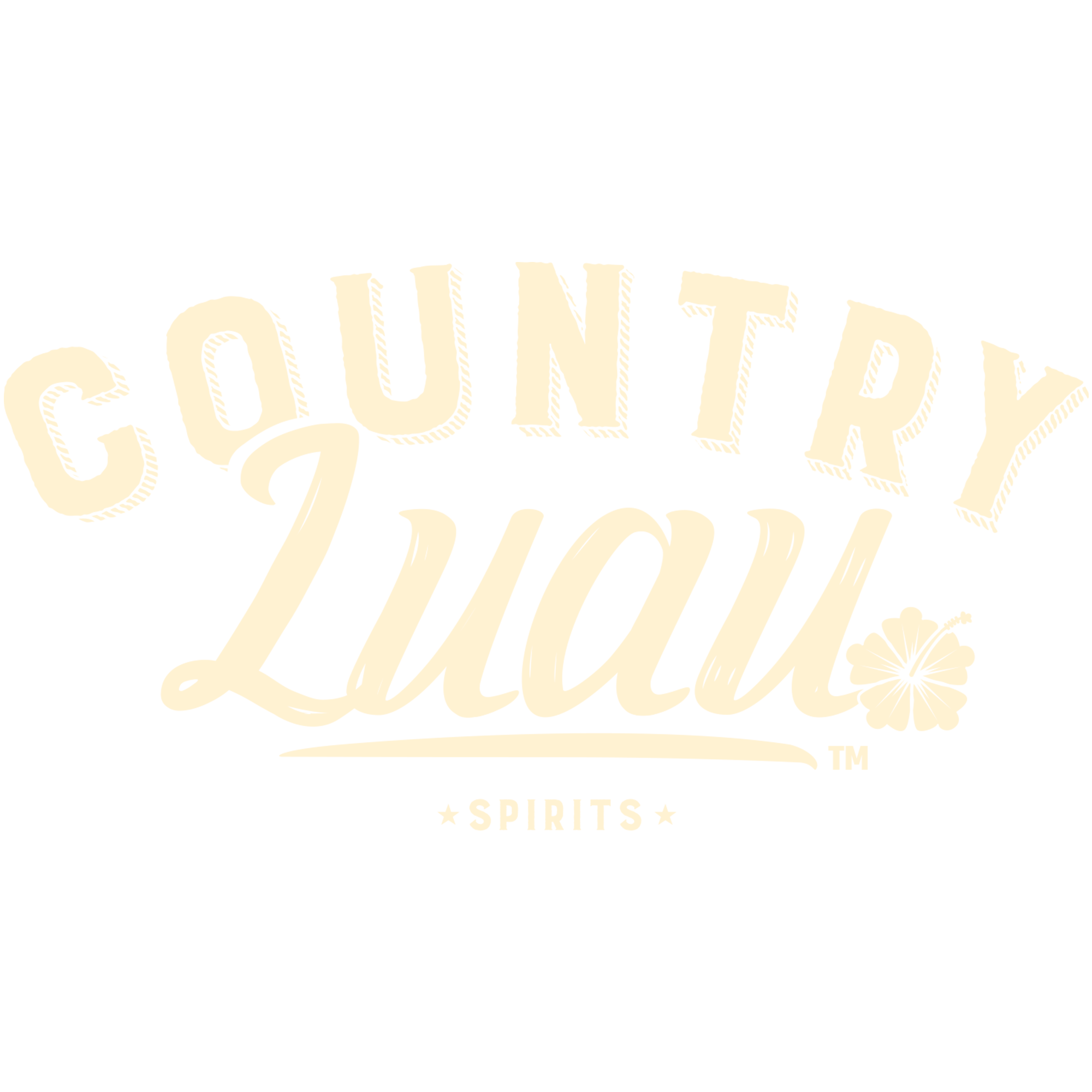 Country Luau logo tan