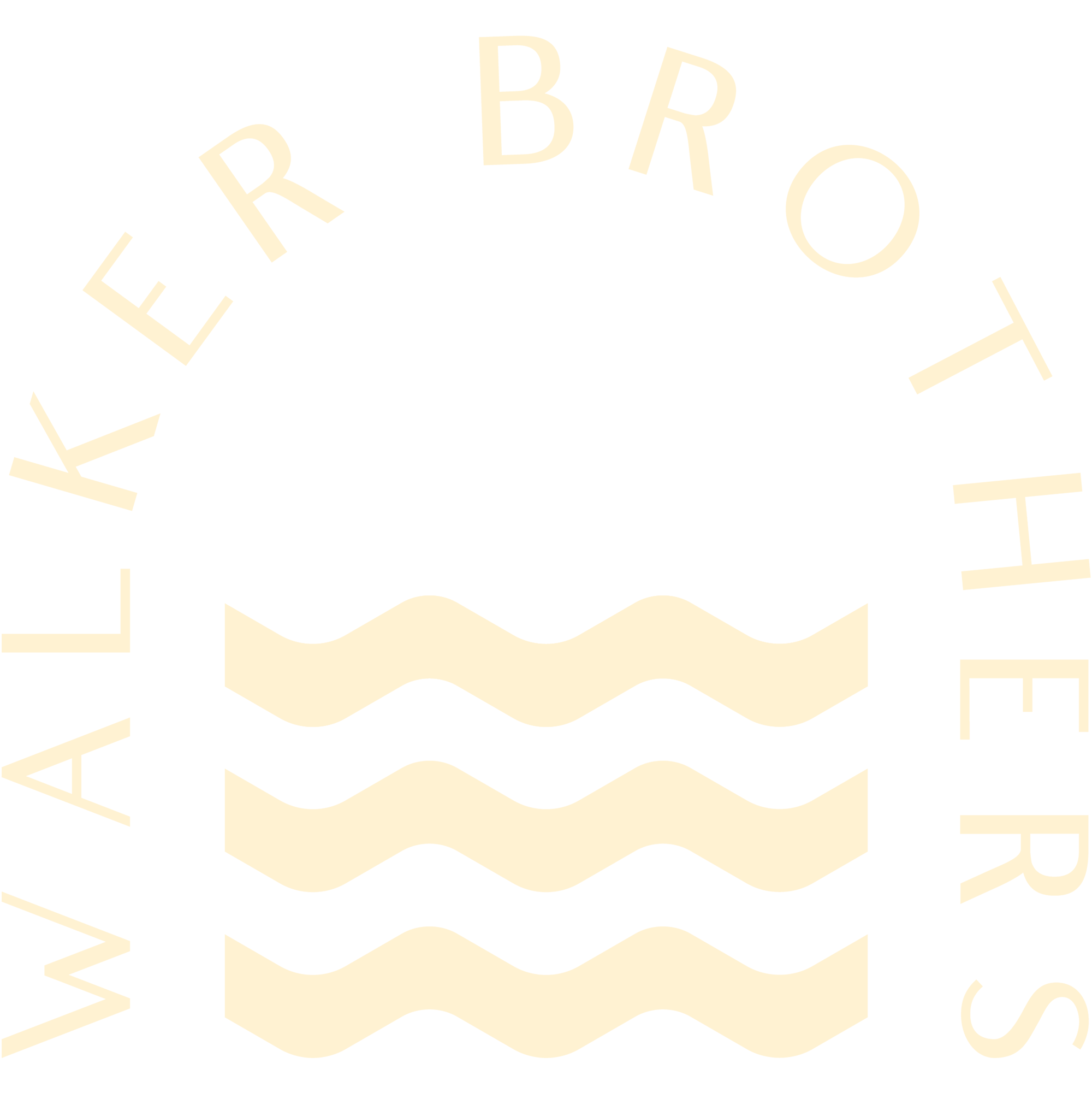 Walker Bros logo tan