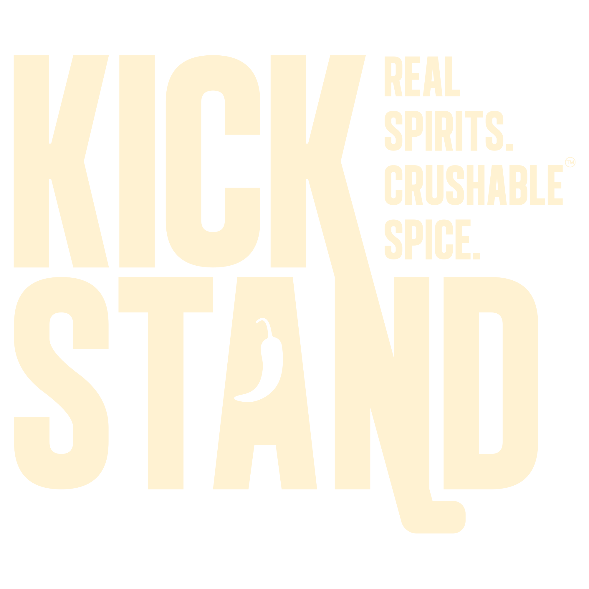 Kick Stand logo tan